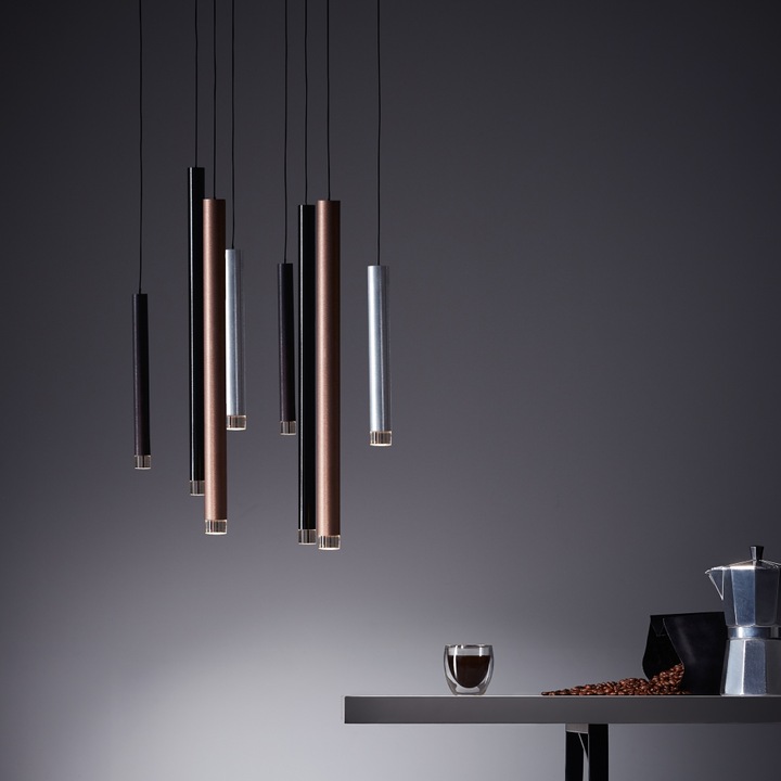 Produktbild Brilliant Cembalo LED 32W PE 8 Pendelleuchte, 8-flammig (3500 lm)