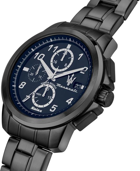 Image du produit Maserati Successo Solar Édition Limitée, Mouvement Quartz Solaire, Analogique, Étanche 5 ATM (Montre analogique, 44 mm)