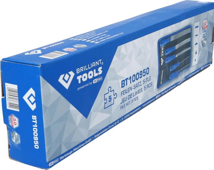 Produktbild Brilliant Tools Feilen-Satz 5-teilig (Hieb 3, Hieb 4, Hieb 6, Hieb 2, Hieb 1, Hieb 5, 414 mm)