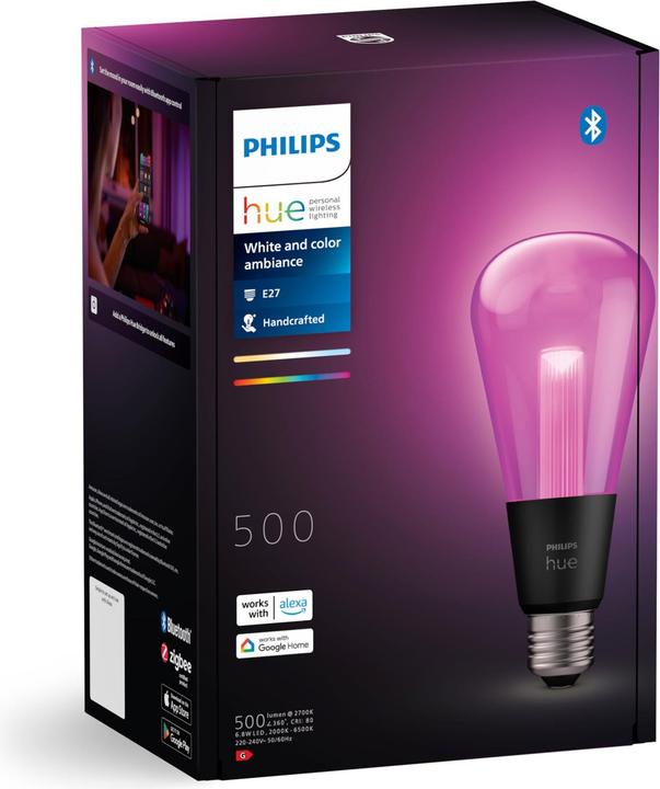 Produktbild Philips Hue White & Color Ambiance Lightguide Giant Edison (E27, 500 lm, 1 x)