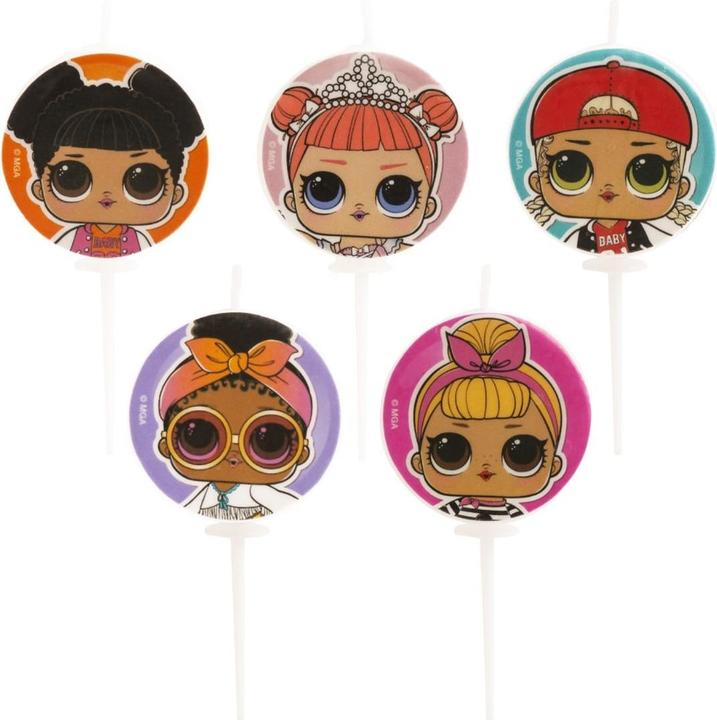 Image du produit Dekora Bougie Lol 3cm (5p.)