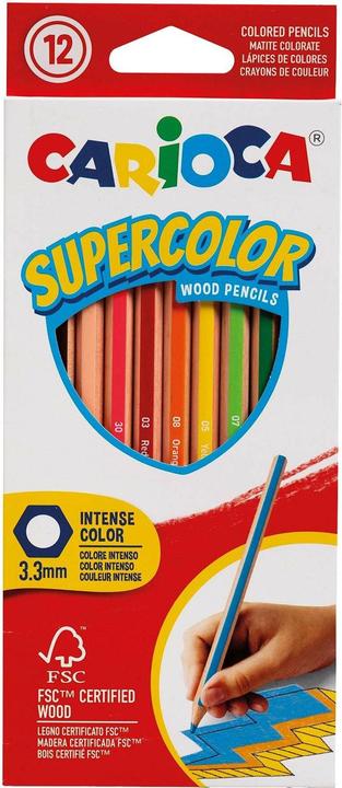 Actual product image Carioca Farbstift Supercolor E-12 (12x)