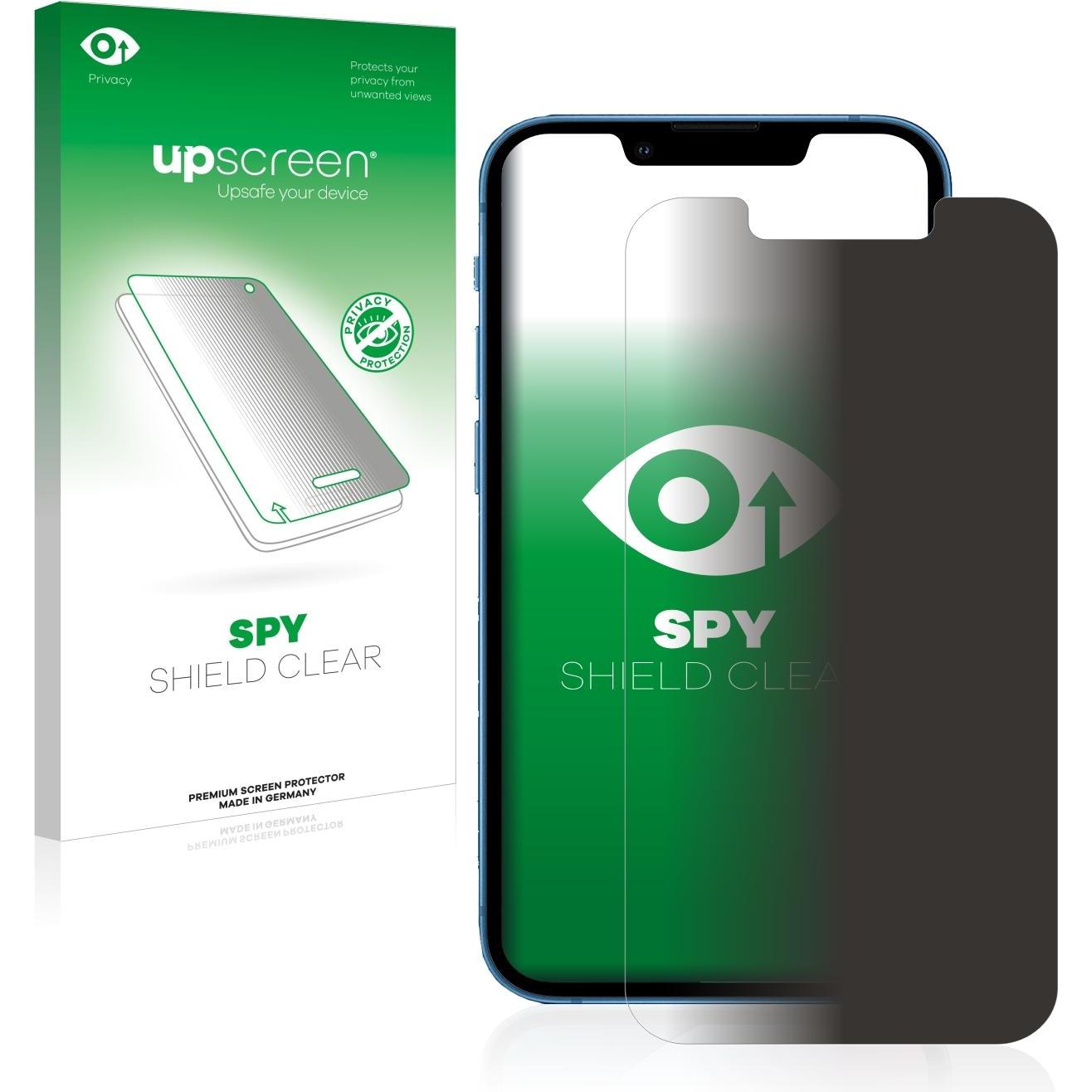 upscreen Spy Shield Blickschutzfolie (1 Stück, Apple iPhone 13 mini), Smartphone Schutzfolie, Blau