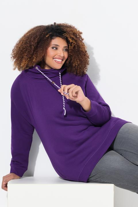 Produktbild Ulla Popken Sweatshirt, weiter Stehkragen, Taschen, Raglan-Langarm (54)