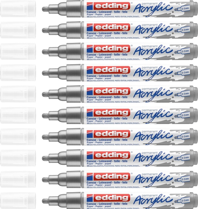 Produktbild Edding Acrylmarker 5100 Medium (Silber, 3 mm, 1 x)