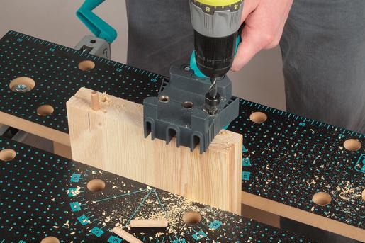 Produktbild wolfcraft Meisterdübler - Dübellehre für Holzverbindungen (1 Stk.)