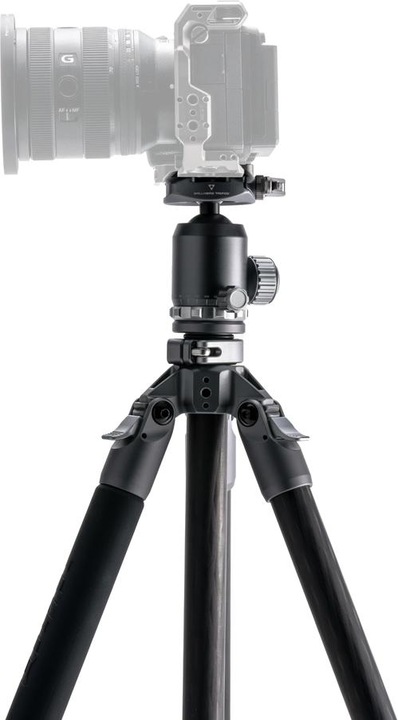 Actual product image Tilta BT05 Travel Ball Head, 3-Stage Carbon Fiber Tripod (Carbon, Metal)