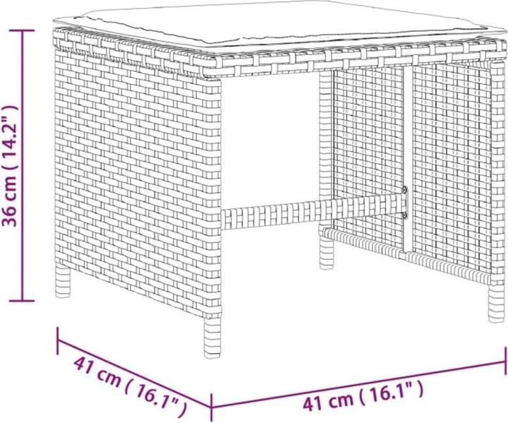 Produktbild vidaXL Garten Essgruppe