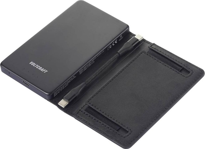 Produktbild Voltcraft VC-WT-W010 Powerbank 5000 mAh LiPo Schwarz Statusanzeige (5000 mAh)