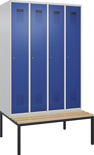Gentian blue RAL 5010, Light grey RAL 7035