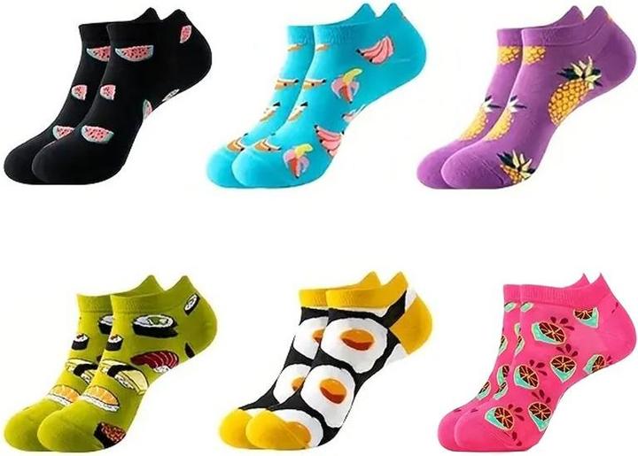 Actual product image ASMI 6 Paar bunte Sneaker-Socken Grösse 36-40 (pack of 6, 36 - 40)