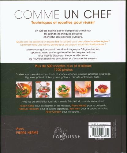 Image du produit Larousse pratique Comme un chef : techniques et recettes pour réussir (Français, Collectif, 2024)