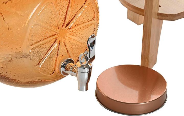 Actual product image Esprit Wasserspender Home Orange Bambus Kristall 5 L 24 x 17,5 x 24 cm