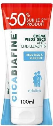Produktbild Johnson & Johnson Cicabiafine Anti-Chapping Dry Feet Cream 100ml - Pack of 2 (Fussdeodorant & -puder, 200 ml)