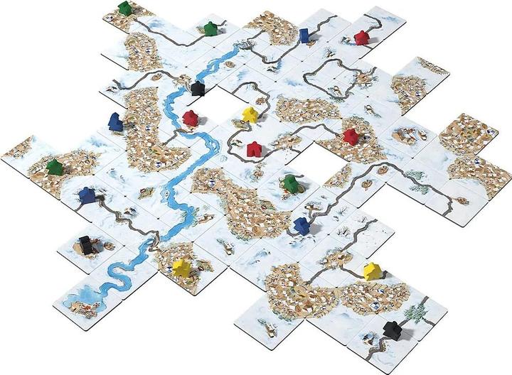 Actual product image Hans im Glück HIGD0508 - Carcassonne Winter Edition V3.0 (German, 2 - 5 Players)