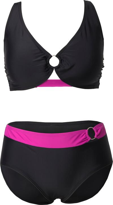 Produktbild Ulla Popken Bikini, Zierring, Softcups, Träger verstellbar, recycelt (46)