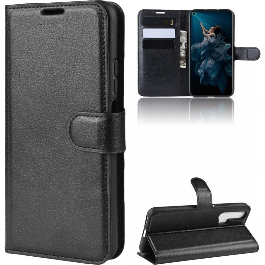 Screenguard Honor 20 Pro Leather Guard Lederhülle (Honor 20 Pro), Smartphone Hülle, Schwarz