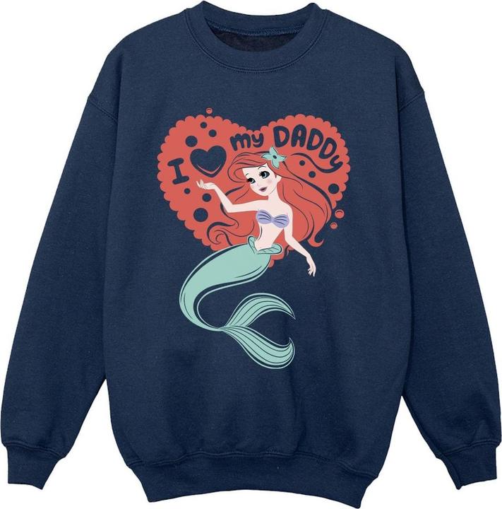 Produktbild Disney The Little Mermaid Love Daddy Sweatshirt Mädchen (140, 146)