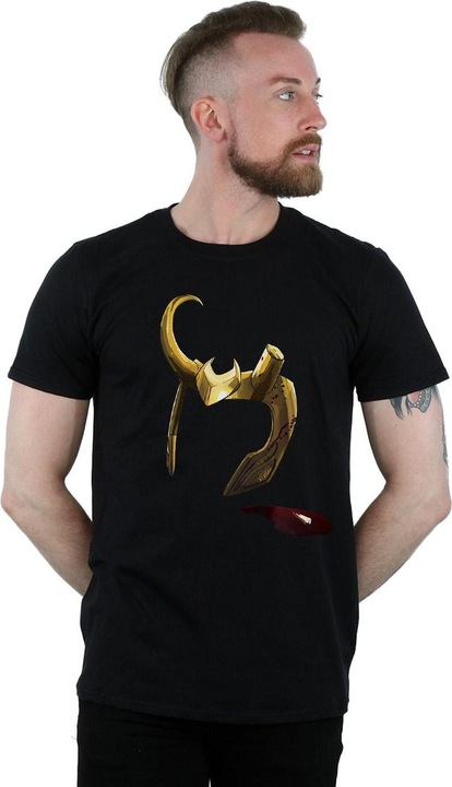 Actual product image Mens Loki Agent Of Asgard Helmet T-Shirt (XL)