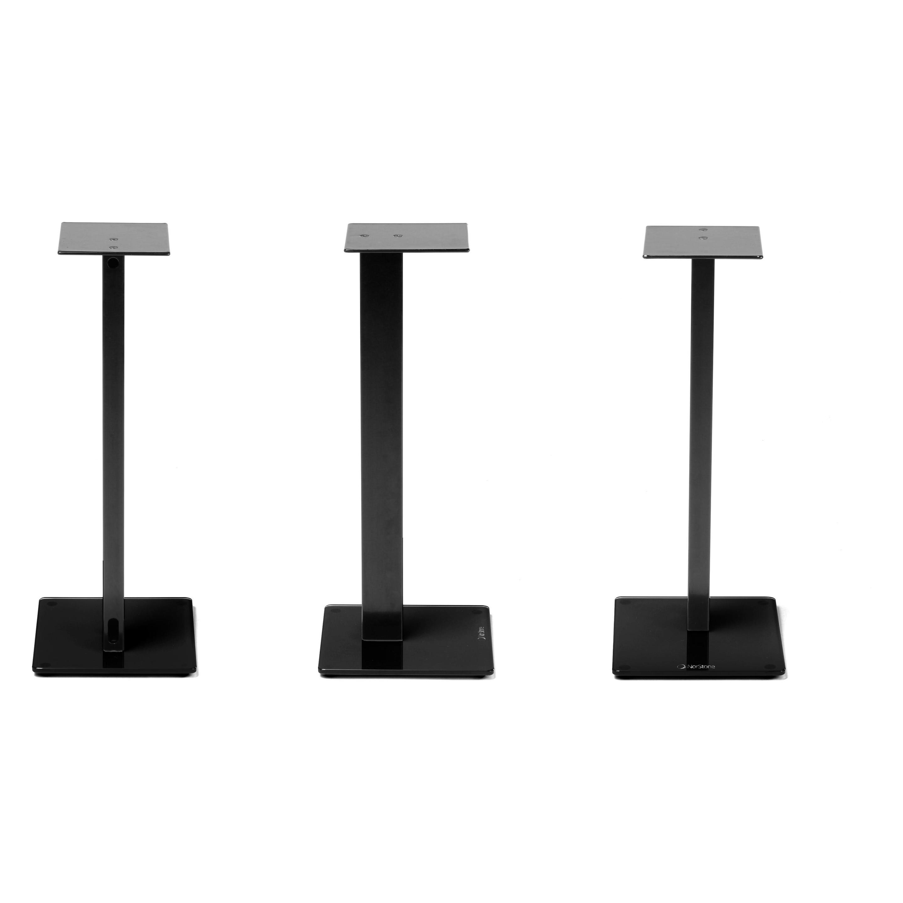NorStone Esse Stand (1 Paar, Ständer), Lautsprecher Ständer + Wandmontage, Schwarz