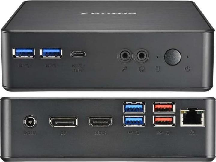 Image du produit Shuttle XPC nano NC4010BA Intel Celeron 7305 4GB DDR4 128GB SSD 1xHDMI 1xDP - Celeron - (128 Go, 4 Go, Intel Celeron 7305)