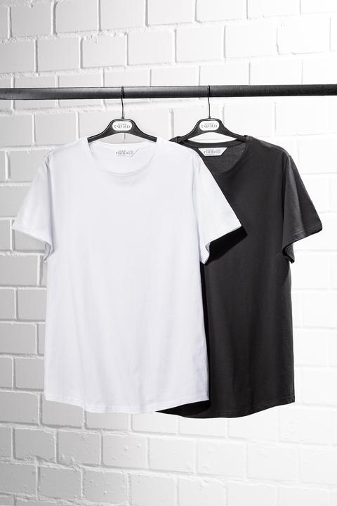 Produktbild Studio Untold Longshirt, Rundhals, Oversized, Halbarm, Doppelpack (58)