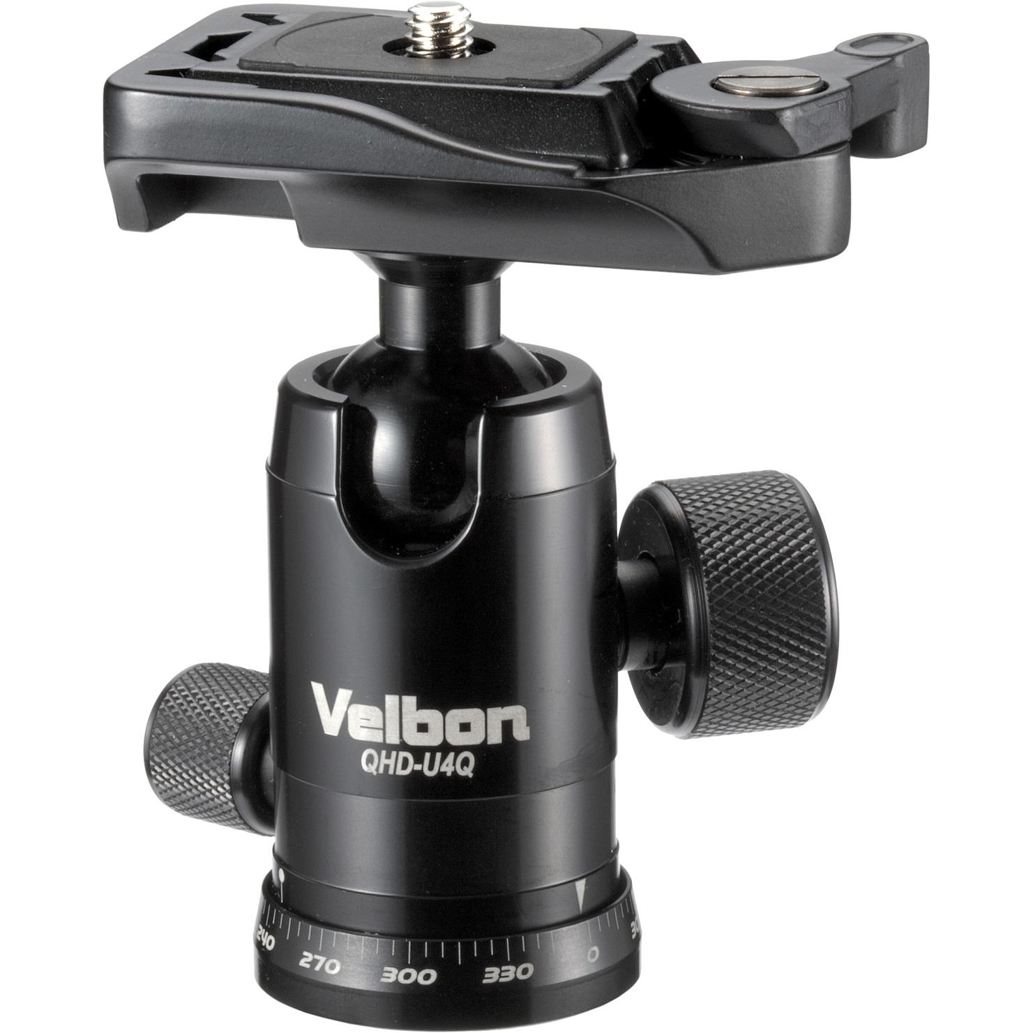 Velbon -U4Q Stativaufsatz Universal Ball head (Kugelkopf), Stativkopf, Schwarz