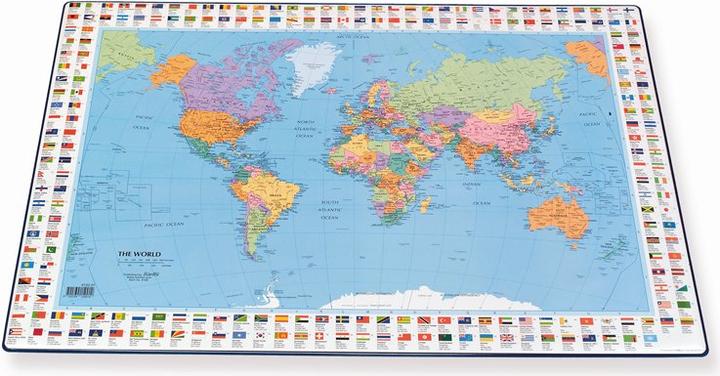 Actual product image Bantex 100551500 Map board world political map