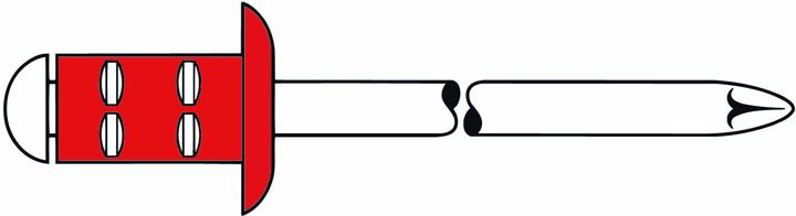 Produktbild Gesipa 216720657 Polygrip schwarzer Blindniet 4,8 x 15 Aluminium/RVS 500 Stück