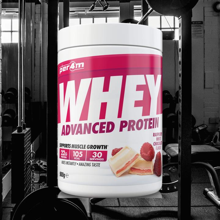Produktbild Per4m Whey Advanced Protein (Raspberry White Chocolate, 1 Stk., 900 g)