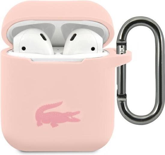 Lacoste LCA2SI AirPods cover różowy/pink Silicone (Kopfhörer Tasche)
