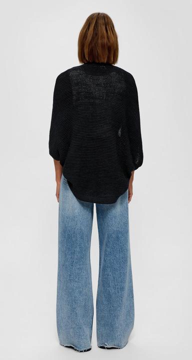 Produktbild s.Oliver Strickjacke Strickponcho aus Baumwollmix (One Size)