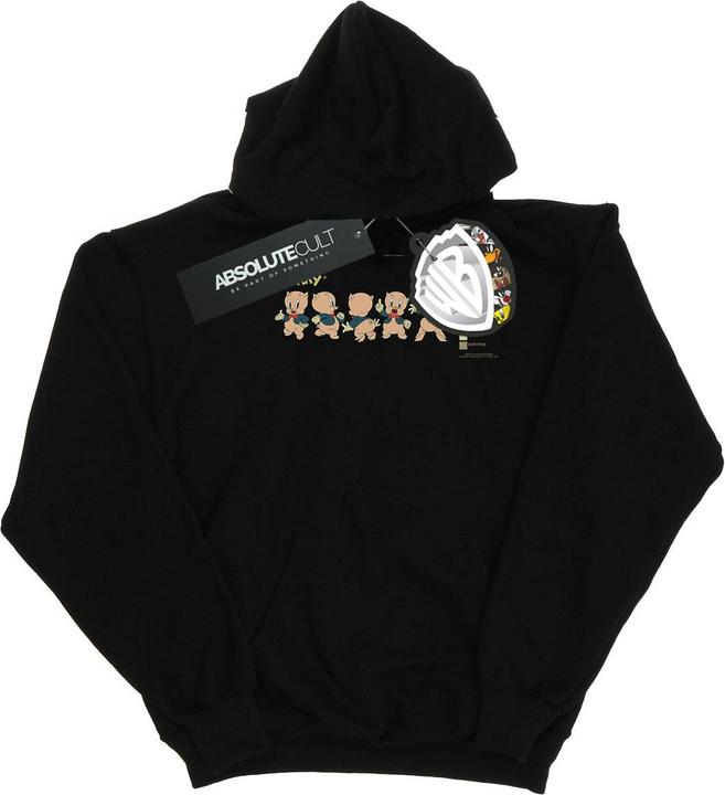 Actual product image Looney Tunes Mens Porky Pig Colour Code Hoodie (M)