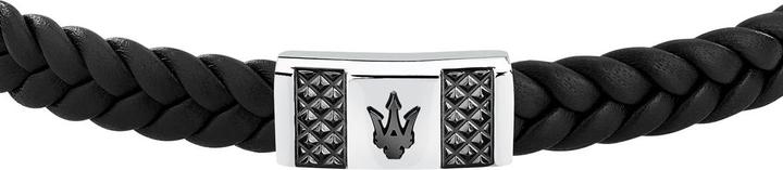 Produktbild Maserati Recycled Leather Armband (20 cm, Edelstahl, Leder)