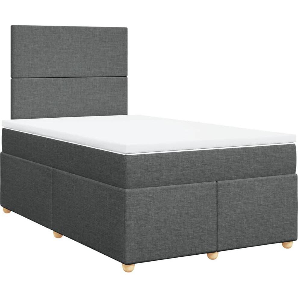 VidaXL, Bett, Bo x springbett mit Matratze 120 x 200 cm Stoff (120 x 200 cm)
