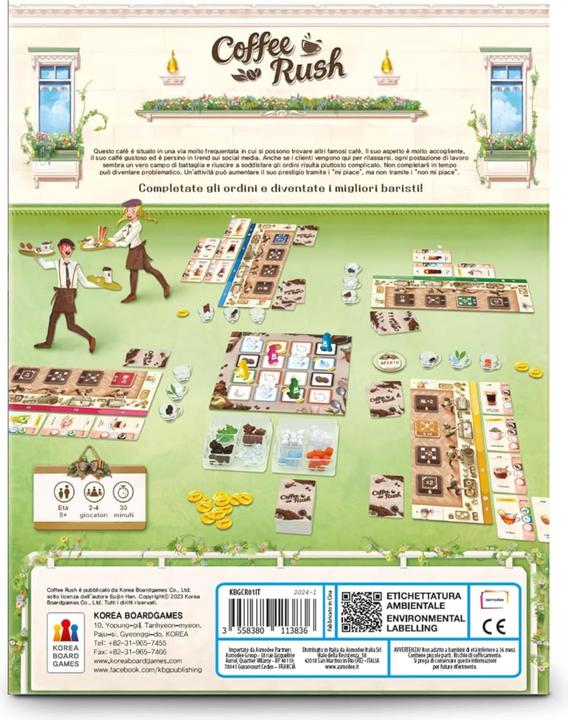 Produktbild Asmodée Coffee Rush - Ed. Italiana (Italienisch, 2 - 4 Spieler)