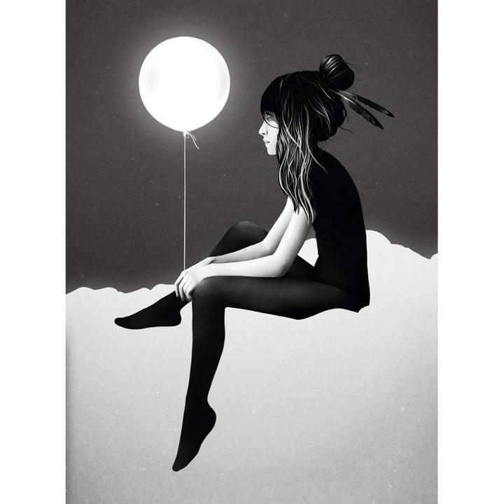 Produktbild Trenddeko No such thing as nothing by night - leuchtender Ballon (192 x 300 cm)