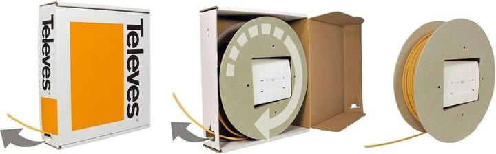 Image du produit Televes OB4470 Boîtier optique 4 sorties avec 70m de câble (Câble d'antenne)