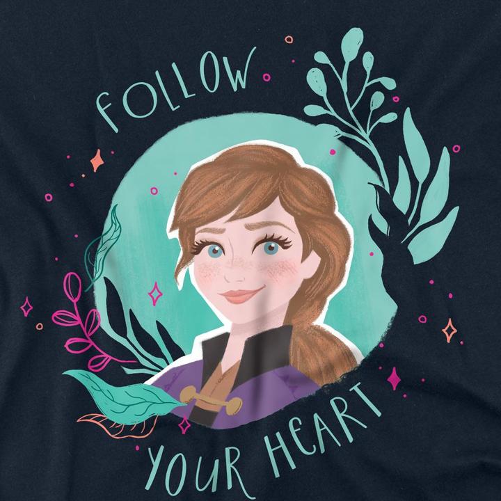 Actual product image Disney Frozen Unisex Adult Follow Your Heart Anna T-Shirt (L)
