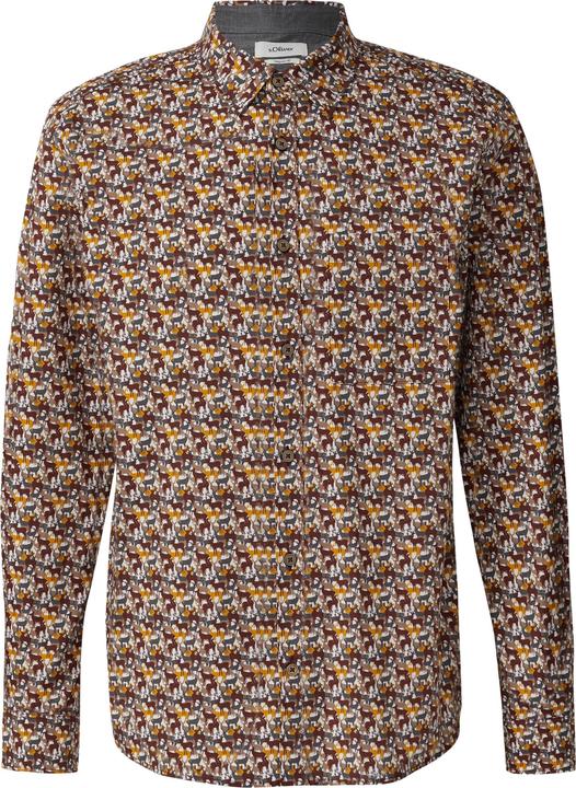 Immagine prodotto s.Oliver Hemd Regular Fit: Hemd mit Allover-Print und Brusttasche (L, M)