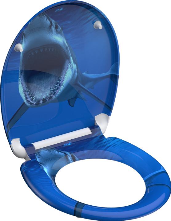 Actual product image Schütte WC seat Duroplast WC seat SHARK Soft-close mechanism Quick Release 82371 Shark