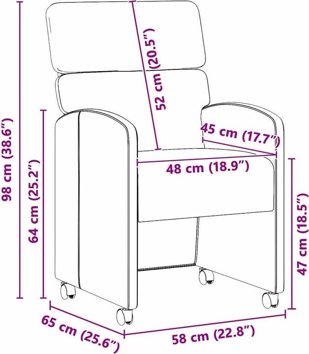Produktbild vidaXL Esszimmerstuhl