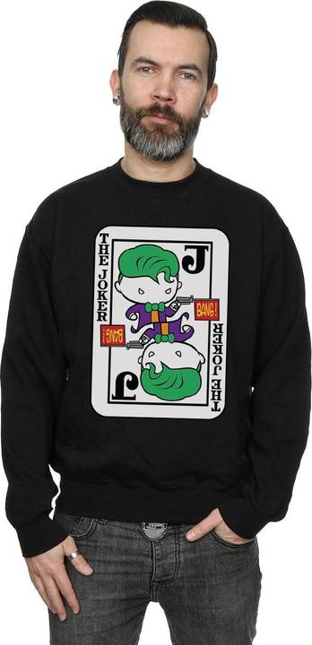 Actual product image Mens Chibi Joker Playing Card Sweatshirt (M)