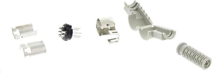 Produktbild RS PRO DIN-Stecker gewinkelt 7-polig, 34 V ac/dc / 4A IP30, Lötanschluss Kabelmontage