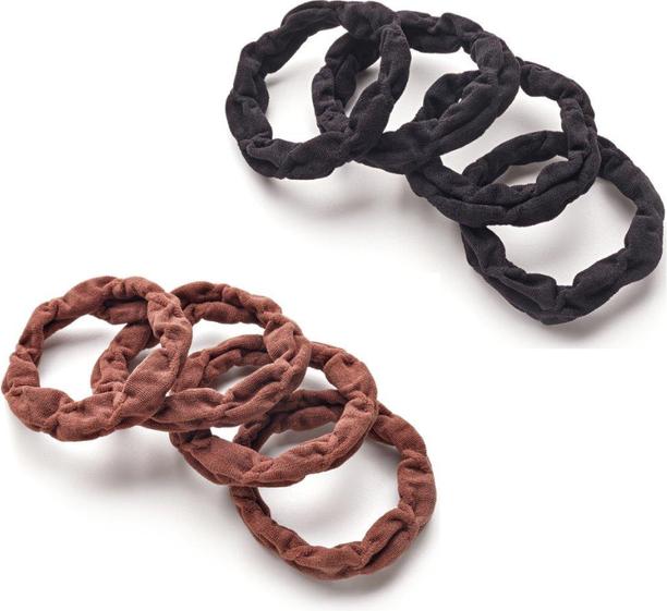 Immagine prodotto Trisa Cravatta per capelli We Care 5 cm marrone 4 pezzi (Elastico per capelli)