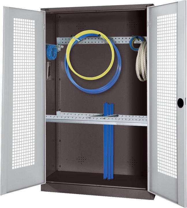 Immagine prodotto C+P Armadio modulare per attrezzature sportive con attrezzatura di base (HxLxP: 195x120x50 cm, con ante