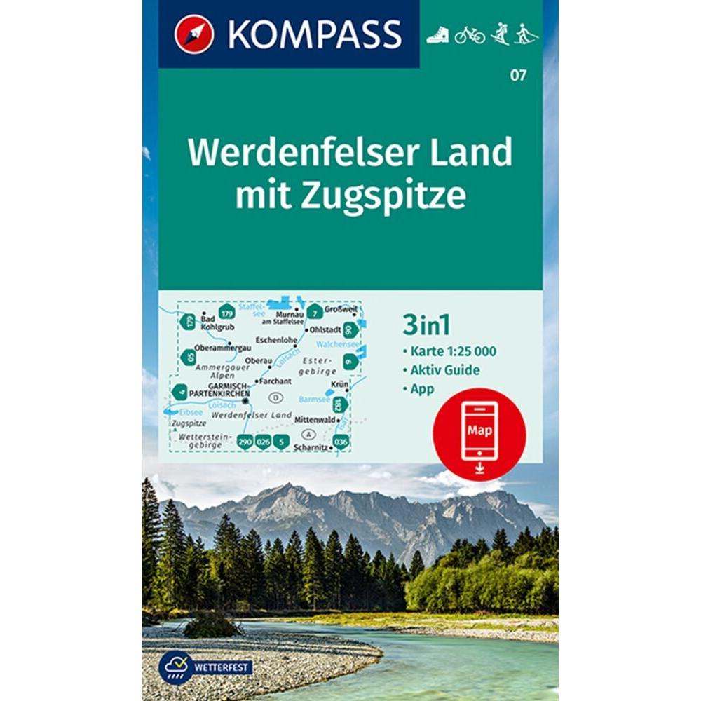 Kompass Kte. Werdenfelser Land (07), Landkarte