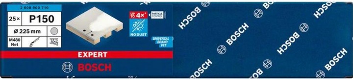 Produktbild Bosch Professional Zubehör EXPERT M480 Schleifnetz für Trockenbauschleifer, 225 mm, G 150, 25-tlg. (150)