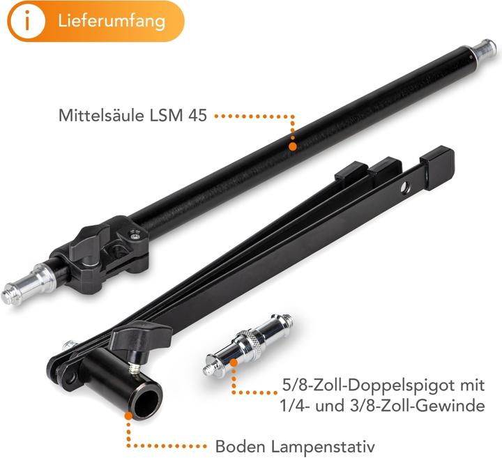 Produktbild Walimex pro Boden Lampenstativ (90 cm, 15 kg)