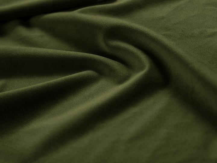 Actual product image Micadoni Velvet Storage Bed With Headboard, "Amy", Army Green, 220x130x95 Made in Europe (90 x 200 cm)